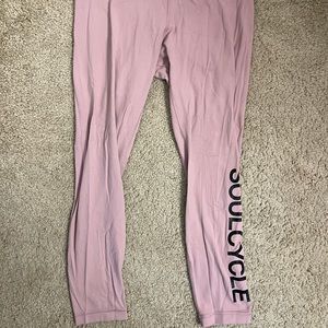 Lululemon x SoulCycle Pink Leggings size 8